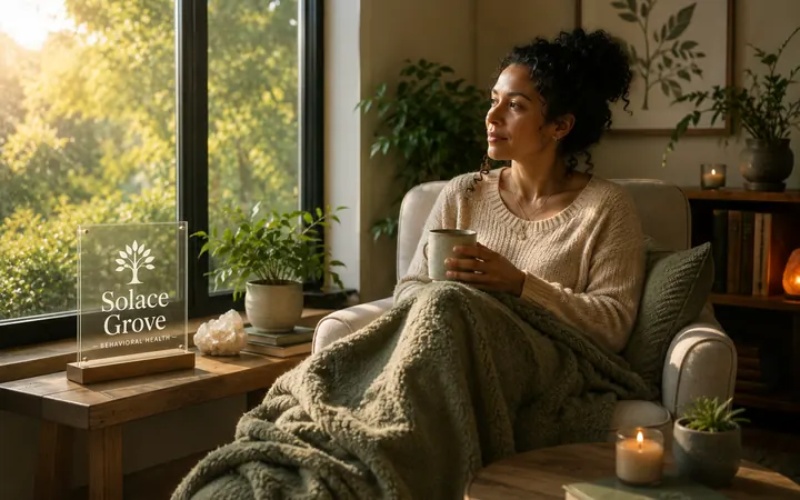A grounded natural setting representing trauma-informed care and healing