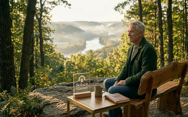 A comfortable private space prepared for online therapy in Wisconsin